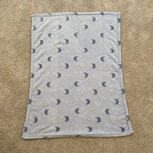 Gray Moon and Star Blanket